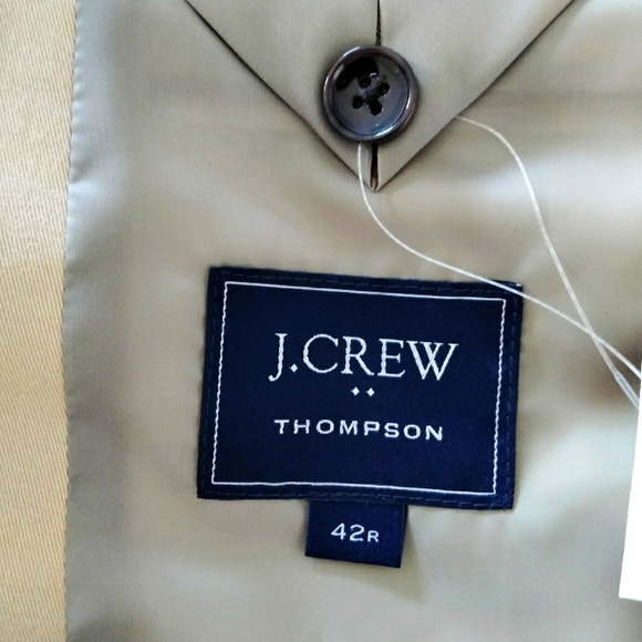 NWT 42R J.Crew Factory Thompson University Blazer TruTemp Khaki Twill Sport Coat - Picture 4 of 15